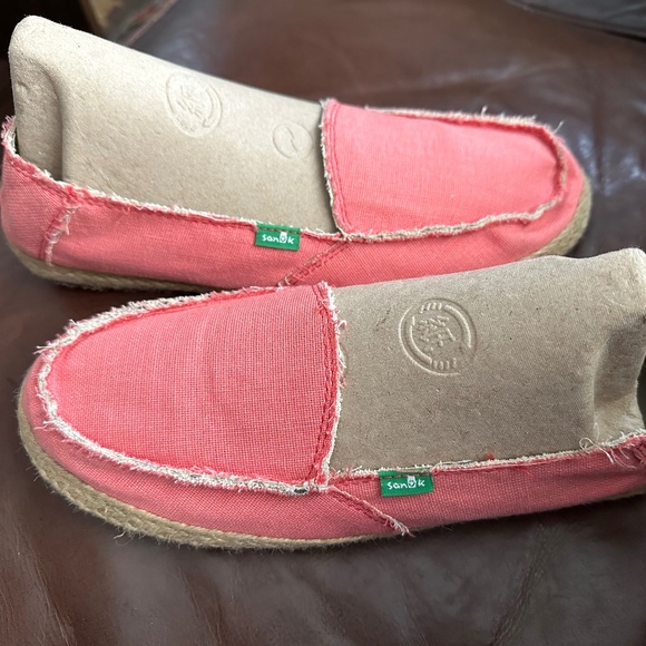 Ladies Sanuk Sidewalk Surfers Sz 9 - Picture 2 of 3